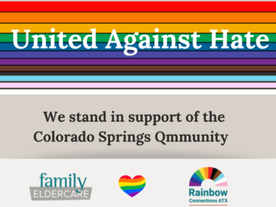 United Against Hate. We stand in support of the Colorado Springs Qmmunity
