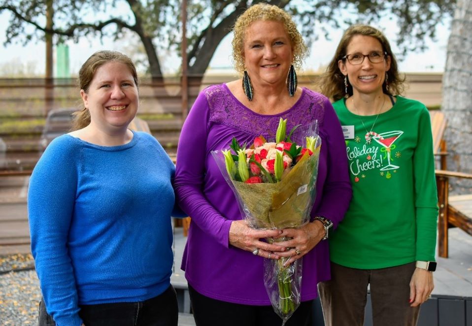 Family Eldercare employees Ashley Ward, Cheryl Young, Lisa White