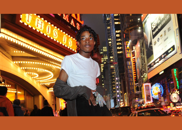 Jordan Neely vestido como Michael Jackson en Nueva York, en 2009.Andrew Savulich / New York Daily News/TNS via Getty Images file