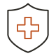 Icon of health shield