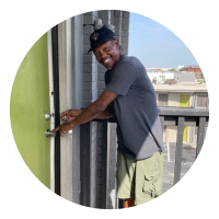 client facing open door