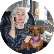 Client on the phone